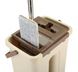 Самоотжимающаяся швабра с ведром в комплекте Scratch Cleaning Mop ∙ Швабра лентяйка с отжимом + 2 тряпки-микрофибры в наборе