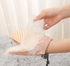 Двухсторонняя перчатка – щетка для вычесывания животных и для удаления шерсти с мебели и тканей XL-147 2 в 1
