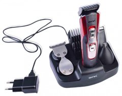Машинка для стрижки волос, универсальная Gemei GM-592 с 4 сменными насадками для стрижки волос, подравнивания бороды и бакенбард, триммером для носа и ушей