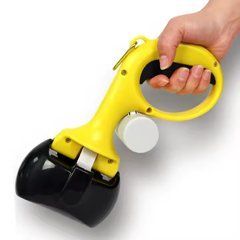Cовок для прибирання за собакою Pooper Scooper Medium 25 x 11 x 9 см з мішками у комплекті &middot; Автоматичні щипці з карабіном для прибирання за вихованцем
