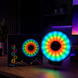 Кільцева RGB LED лампа MJ-451 45 см зі , пультом і 3 тримачами для телефона &bull; Світлодіодна лампа MJ-451 для блогера, TikTok, Reels, макіяжу та відеозйомки