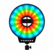 Кільцева RGB LED лампа MJ-451 45 см зі , пультом і 3 тримачами для телефона &bull; Світлодіодна лампа MJ-451 для блогера, TikTok, Reels, макіяжу та відеозйомки