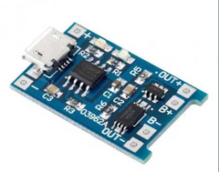 Модуль заряда Li-ion ТР4056 Micro USB плата от перезаряда, 10 шт.