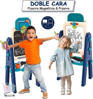 Мольберт для рисования и активных игр 628-122 ∙ Детский двусторонний Creativity Easel