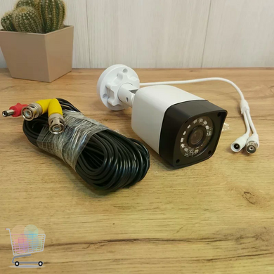 DVR комплект видеонаблюдения Full CCTV AHD 1080P белый &bull; Набор камер с видеорегистратором для охраны дома, магазина, офиса и склада