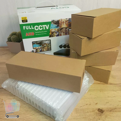 DVR комплект видеонаблюдения Full CCTV AHD 1080P белый &bull; Набор камер с видеорегистратором для охраны дома, магазина, офиса и склада