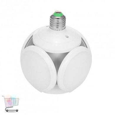 Раскладная светодиодная LED лампа – светильник в патрон складывающаяся лампочка с лопастями Football UFO LED Lamp 40Вт E27