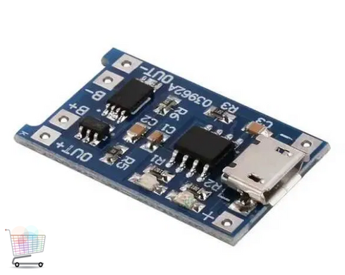 Модуль заряду Li-ion ТР4056 Micro USB від перезаряду, 10 шт.