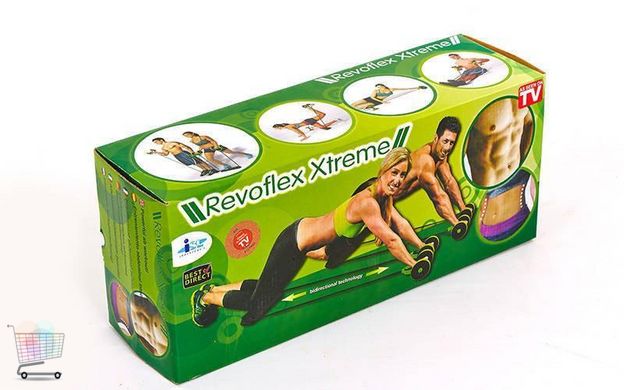 Персональний тренажер для всього тіла REVOFLEX XTREME / 6 видів навантаження для тренування преса, рук, ніг, сідниць
