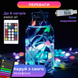 Новогодняя умная гирлянда Smart 200 LED Огни на елку Конский хвост с пультом ∙ 16 цветов &middot; Зеленый шнур
