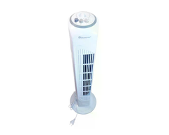 Баштовий підлоговий вентилятор DOMOTEC MS-1627 White Tower Fan з таймером і автоповоротом &bull; Колонний вентилятор 45 Вт на 3 швидкості для дому, спальні та офісу