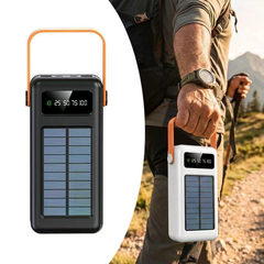 Сонячний повербанк YM-638 CX 100000 mAh з 4 USB і ліхтарем &bull; Зовнішній акумулятор Power Bank YM-638 CX для телефону із сонячною панеллю
