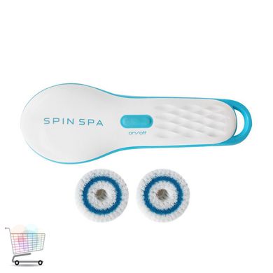 Автоматична масажна щітка Spin Spa для обличчя та тіла ∙ Набір для вмивання та масажу 2 в 1