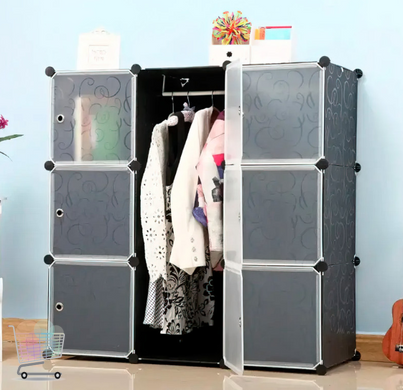 Складной шкаф Storage Cube Cabinet MP 39-61 Пластиковый шкаф – органайзер для вещей, 110х110х35 см