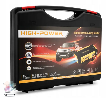 Пускозарядное устройство для автомобиля Jump Starter JS19D с аварийными функциями ∙ Автостартер Jump Starter JS19D 12 В с дисплеем и USB-зарядкой