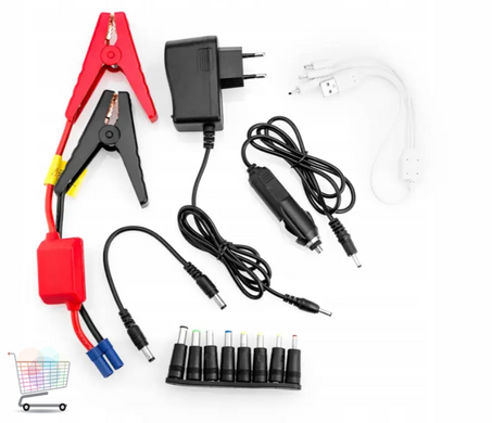 Пускозарядное устройство для автомобиля Jump Starter JS19D с аварийными функциями ∙ Автостартер Jump Starter JS19D 12 В с дисплеем и USB-зарядкой