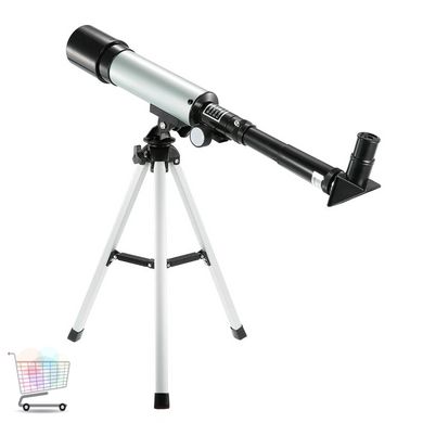 Астрономический рефракционный телескоп со штативом F36050 7925 ∙ Оптическая подзорная труба – окуляр 90х50 мм