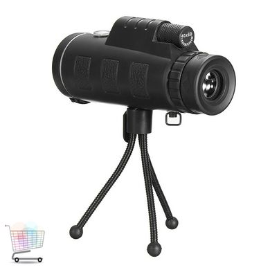 Монокуляр бинокль PANDA 40x60 PRO с ночным видением с креплением держателем для телефона и подставкой