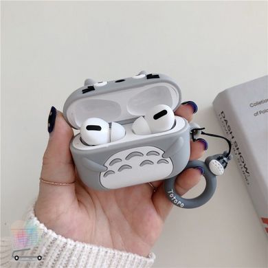 Захисний силіконовий 3D чохол для кейса навушників Apple AirPods з карабіном