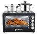 Многофункциональная настольная печь Hoffmans HM-753 55L 2000W &bull; Универсальная электропечь для дома кухни и офиса