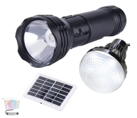 LED-ліхтар CL-038 на сонячній батареї для кемпінгу та аварійного освітлення ∙ Комплект автономного освітлення CL-038 із сонячною зарядкою