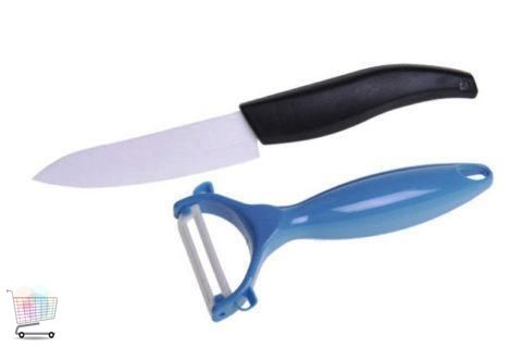 Набор керамический нож и устройство для очистки кожуры PN 15 | овощечистка | нож с нержавеющим лезвием PR3