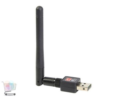 Беспроводной сетевой Wi-Fi адаптер с антенной 10 см ∙ USB вай-фай антенна – переходник для передачи беспроводной сети LV-UW07