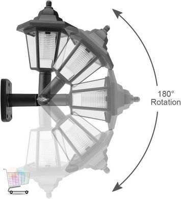 Комплект уличных настенных LED-светильников 26X-94 2 шт черные &bull; Садовые влагозащищенные светильники 26X-94 для фасада, двора, террасы, забора и дачи