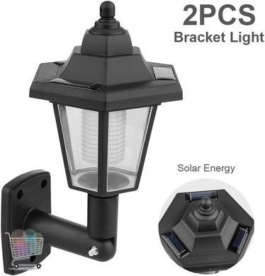 Комплект уличных настенных LED-светильников 26X-94 2 шт черные &bull; Садовые влагозащищенные светильники 26X-94 для фасада, двора, террасы, забора и дачи