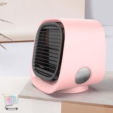 Переносний міні кондиціонер Air Cooler · Охолоджувач з підсвіткою · Портативний мобільний вентилятор · Очисник - зволожувач повітря USB