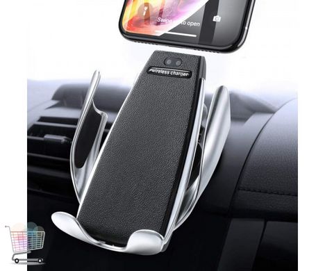 Автомобильный держатель телефона с беспроводной зарядкой Smart Sensor S5 ∙ Универсальная подставка для смартфона ∙ Беспроводная зарядка в авто