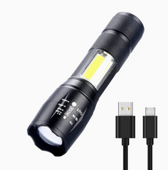 Компактный ручной фонарь BAILONG BL-29-T6 для дома и туризма ∙ LED фонарь с USB-зарядкой BL-29-T6