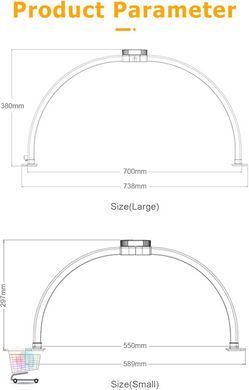 Настольная LED-лампа F-700A 35W белая &bull; Профессиональный свет для маникюра, педикюра, бьюти-мастера и рабочего места 2600Lm