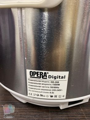 Мультиварка Opera Digital OD-266 32 программs 6 л 1500 Вт CG18 PR5