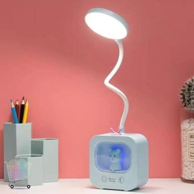 Функциональная LED-лампа с аккумулятором ∙ Настольная светодиодная лампа Teddy Bear с подсветкой и гибкой ножкой