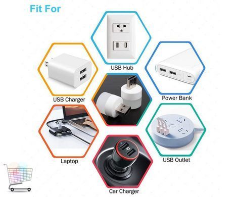 Компактна світлодіодна лампа-ліхтар USB LED LAMP 1W 6000K &bull; Світлодіодна міні-лампа USB з живленням від Power Bank або ноутбука 1W 6000K
