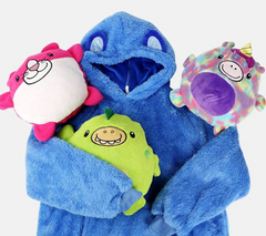 Плед з рукавами - дитяча толстовка Huggle Pets Hoodie для дітей 3 в 1 · Подушка + Іграшка + Худі · Універсальний розмір до 150 см