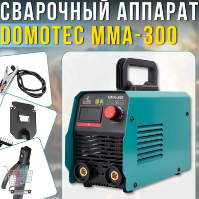Акумуляторна полірувальна машина для авто DOMOTEC MMA 300 13.2kVA 36V &bull; Полірувальна бездротова машинка DOMOTEC з 2 акумуляторами, насадками і підошвою 150 мм