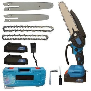 Бездротова акумуляторна міні-пила Chain Saw 6 і 8 &bull; Компактна ланцюгова пила з двома шинами
