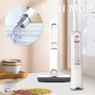 Mini Mop Міні швабра з автоматичним віджиманням · Інноваційна складна швабра для авто, будинку, офісу