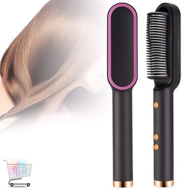 Расческа-выпрямитель Hair Straightener HQT-909 для укладки волос с турмалиновым покрытием