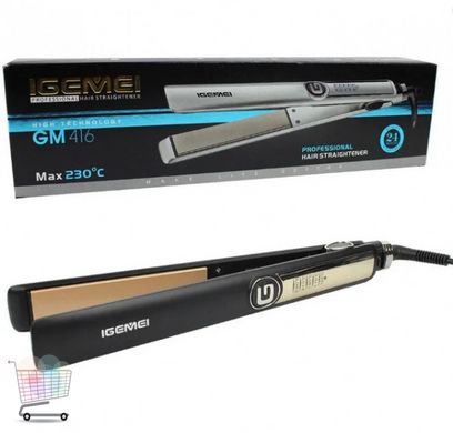 Професійна праска випрямляч Gemei GM-416 Щипці для випрямлення та укладання волосся