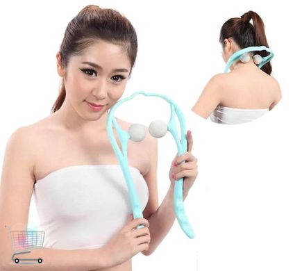 Массажер для шеи ручной роликовый  Hexiang Neck Massager для снятия усталости и напряжения