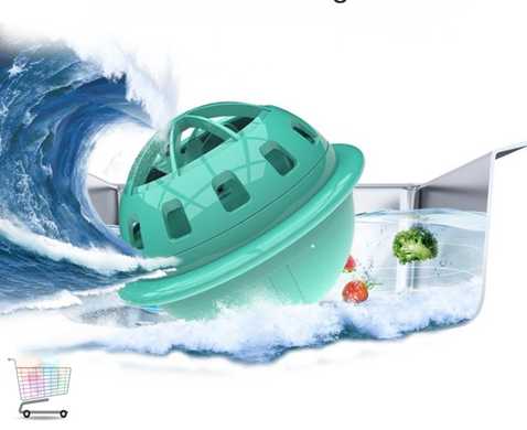 Портативна пральна міні машинка Ocean wave division · Ультразвукова хвилеподібна мийна машина для прання речей та миття посуду
