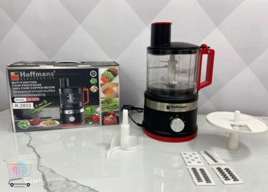 Кухонний подрібнювач Hoffmans HM-2076 &bull; Чопер 2,5 л 1000Вт для овочів та фруктів
