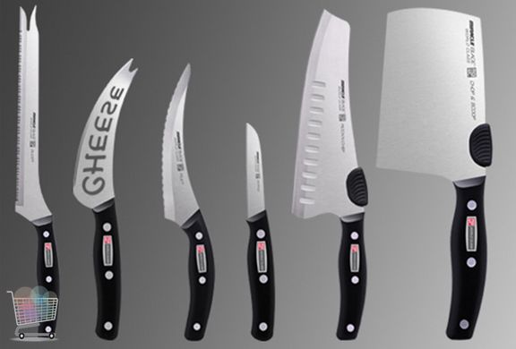 Комплект кухонных ножей Mibacle Blade "Чудо-ножи", 12 предметов