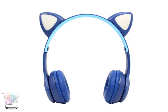 Наушники Cat Y47: детские беспроводные Bluetooth наушники с кошачьими светящимися LED ушками и микрофоном
