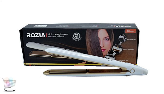 Утюжок выпрямитель волос | Выравнивание и укладка | Плойка 2 в 1 Rozia HR-742 CG24 PR3