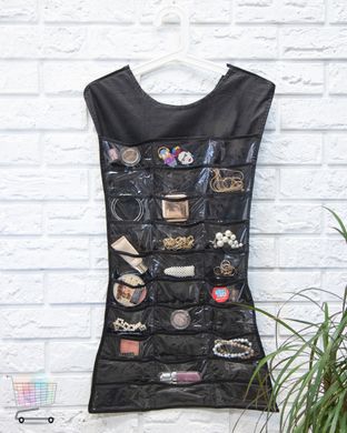 Многофункциональный двусторонний органайзер – платье для хранения украшений, аксессуаров Hanging Jewelry Organizer
