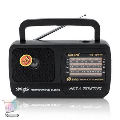 Портативне радіо KIPO-409 Радіоприймач від мережі / від батарейок